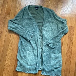 Avant Toi Sage Green Knit Cardigan